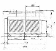 Shuttle kiln, gas heated