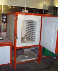 Chamber kiln, electrical heated