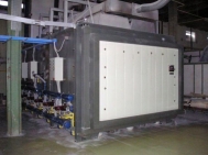 Shuttle kiln, gas heated