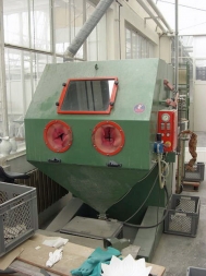 Sand-blasting plant