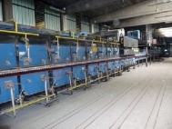 Roller kiln, single layer