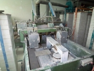 Glazed tile processing machine