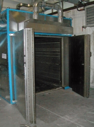 Circulating Chamber Kiln, 9 m³, 250 °C