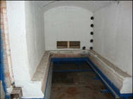 Shuttle kiln, gas heated