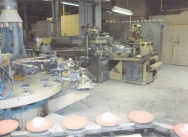 Saucer making line