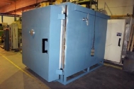 Shuttle kiln, gas heated