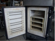 Chamber kiln, electrically heated