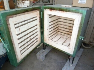 Chamber kiln, electrically heated