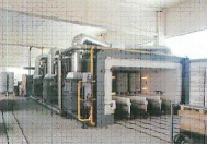 Large volume shuttle kiln, used