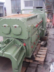 Vacuum extruder 400 mm including double shaft mixer, used