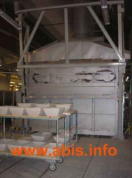 Shuttle kiln gas heated used