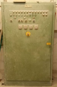 Counter-current high-speed mixer DE 14, with lifting cage-feeder, used