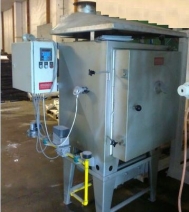 Chamber kiln, 0,06 m³, gas heated, used