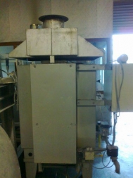 Chamber kiln, 0,06 m³, gas heated, used