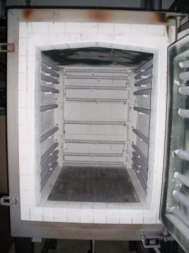 Chamber kiln, electrically heated, used