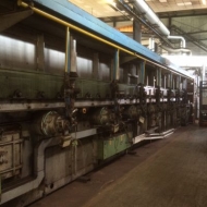 Belt type furnace, naturalgas heated, 13 m, 750 °C, used