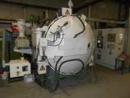 Vacuum-chamber kiln, electrically heated, 768 Liter, 1350 °C, used