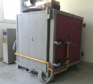 Shuttle kiln, gas, 1 m³,  1.300°C, used