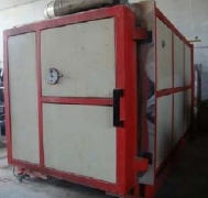 Shuttle kiln, gas heated, used
