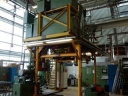 Vacuum lifting kiln,  Ø 1520 mm, 1320 °C, used - SOLD OUT