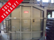 Shuttle kiln, 1 m³, 1550 °C, gas heated, with TNV*, used