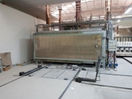 Shuttle kiln, gas heated, 28 m³, 1280 °C, used 