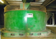 Wet pan mill, 60 m³/h, used