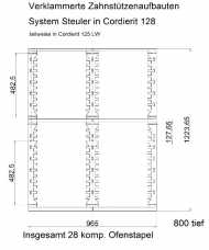 Zahnstangenstützen und Cordierit-Brennplatten - gebraucht