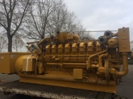 Natural gas power generator CHP, 1278 kVA, used