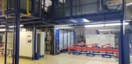 Shuttle kiln, 10 m³, 1420 °C, gas heated - used - CHECK AVAILABILITY