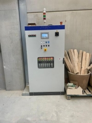 Shuttle kiln, gas heated, used