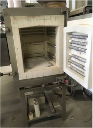 Chamber kiln, electrically, heated 100 Liter - used