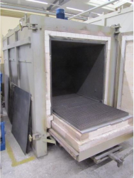 Annealing furnace with circulating, 750 °C - used