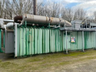 Natural gas power generator in a container 1330 kVA - used